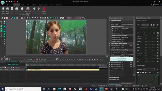 Green-Screen trick for Beginners (VSDC Free Video Editor)