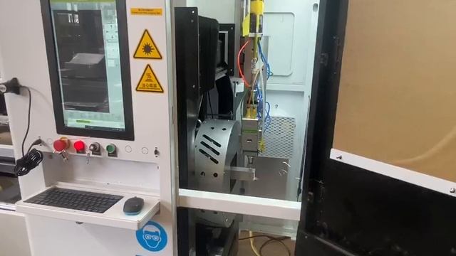 QT240 Laser cutting machine test before shipment