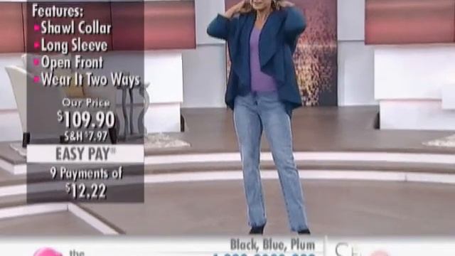 Orange Fashions Long Sleeve Shawl Collar Knit Cardigan at The Shopping Channel 582819