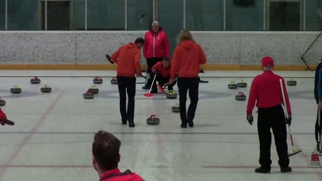 Curling SM karsinta Kangasniemi 201410251000 Tahvanainen Perkiö pää 3