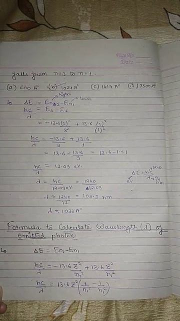 Part-6 || Quick and best notes of Atoms |Modern Physics|with PDF|Physics|JEE Mains 2021 |NEET 2021