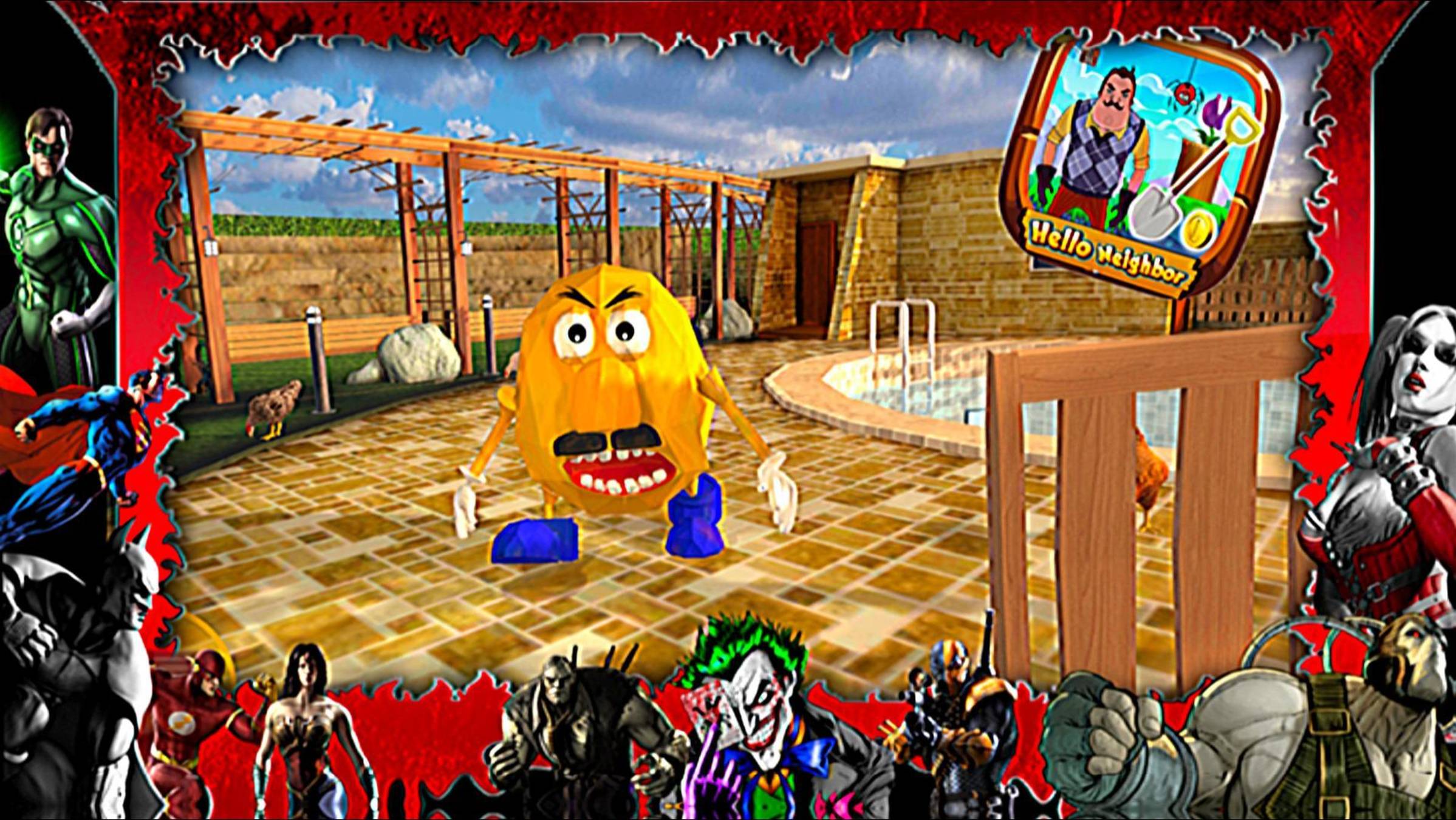 scary angry spongey neighbor