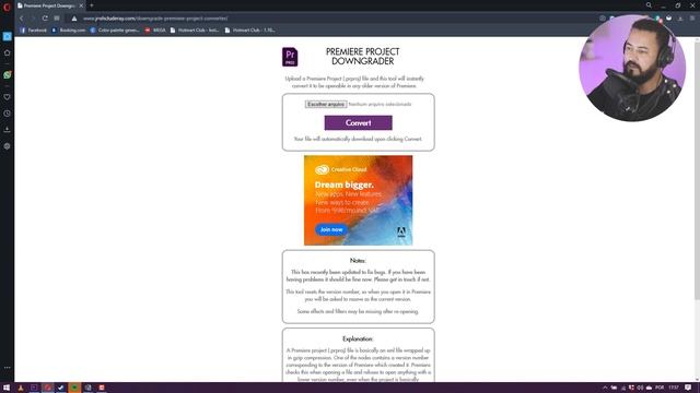 Como converter projetos do Adobe Premiere 2020 para qualquer versão