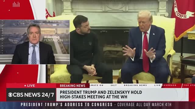 Слёзы и кошка - неожиданный поворот в скандальных переговорах Трампа и Зеленского в Белом Доме.
