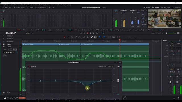 Automation Preview Mode | Fairlight | Davinci Resolve ITA
