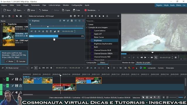 Aplicar Efeitos a um Grupo de Clipes no Kdenlive - NOVIDADE Versão 24.02.0