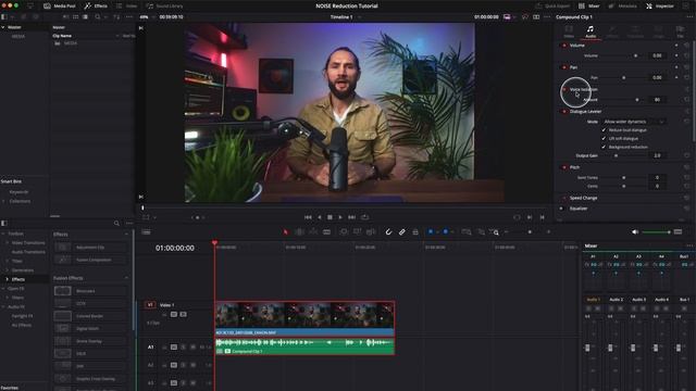 Noise-Free Audio with AI | DaVinci Resolve 18 Tutorial
