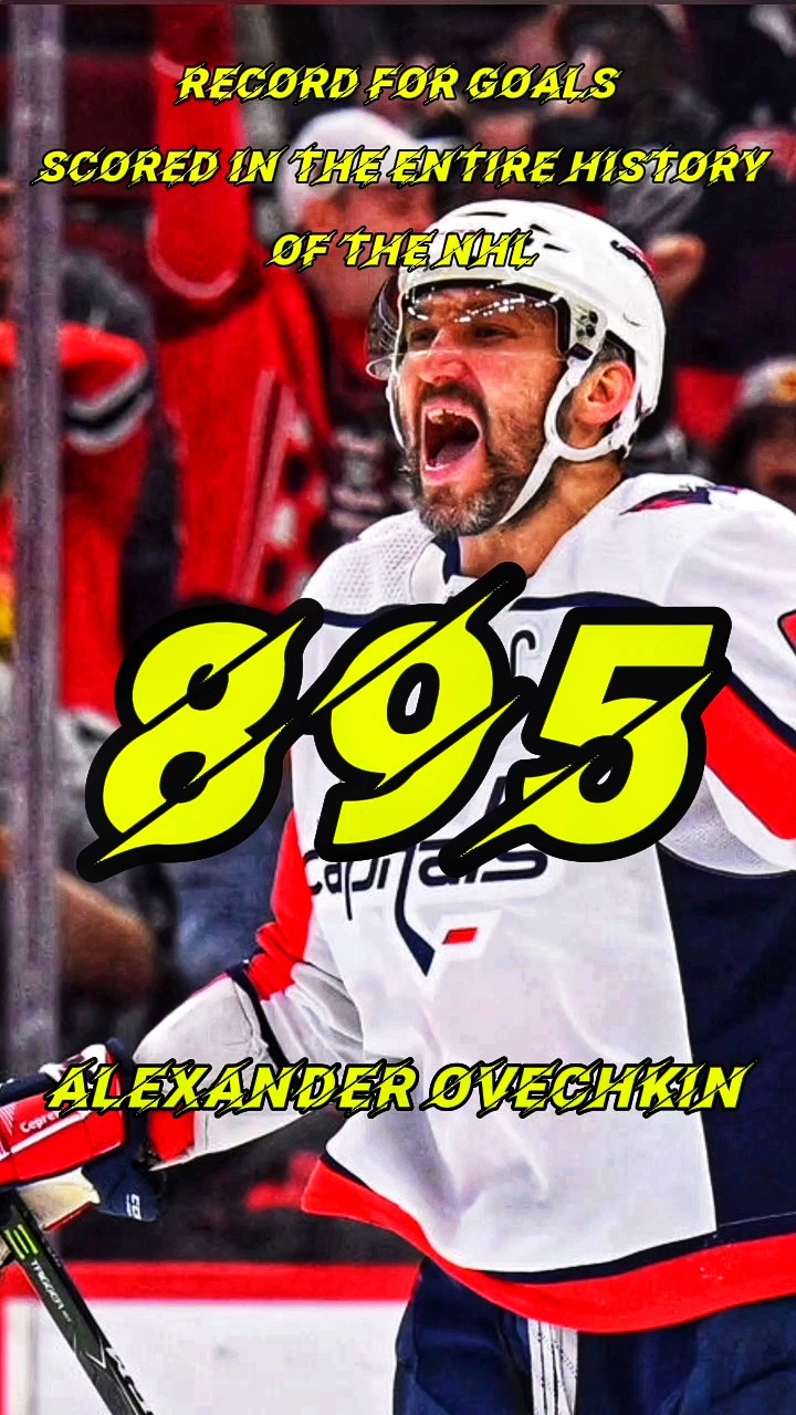 ДААА 😍 Александр ВЕЛИКИЙ Овечкин 💪 👑  895 шайб в НХЛ 🏒 #nhl #record #ovechkin #russia #shorts