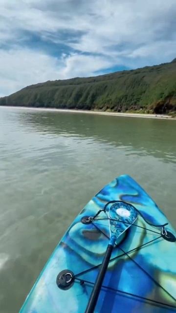 Calming beach day #paddleboarding #oceanview #youtubeshorts