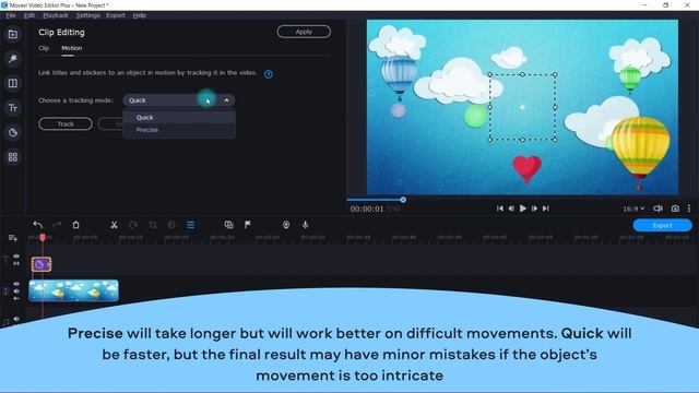How to TRACK STICKERS for motion object | video editing (Tutorial 2021)