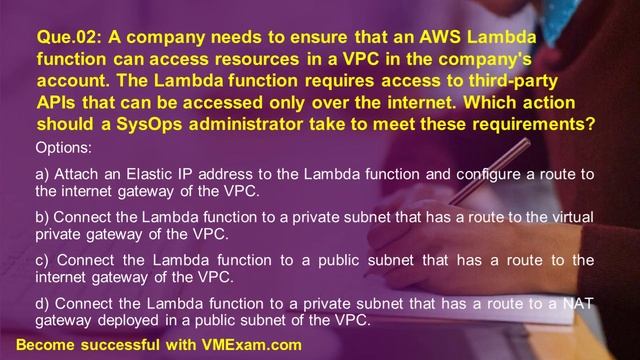 SOA-C02 | AWS SysOps Administrator Associate | Useful Questions