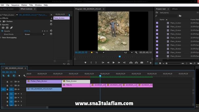 دورة Adobe Premiere pro CC للمبتدئين | الدرس 29 | مجموعة فيديوهات اضاءة وطريقة استخدامها بالبريمير