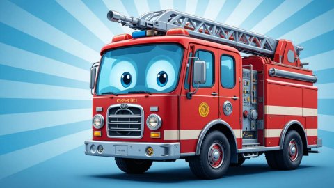 Песенка про ПОЖАРНУЮ МАШИНУ для малышей | Песенка про машинки | Мультики про машинки
