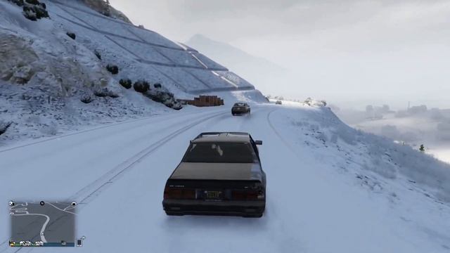 GTA Online | Willard Faction | Low Grip Tires Drifting in the snow