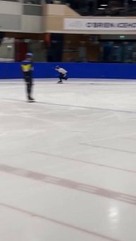 Snippets from short track speed skating training