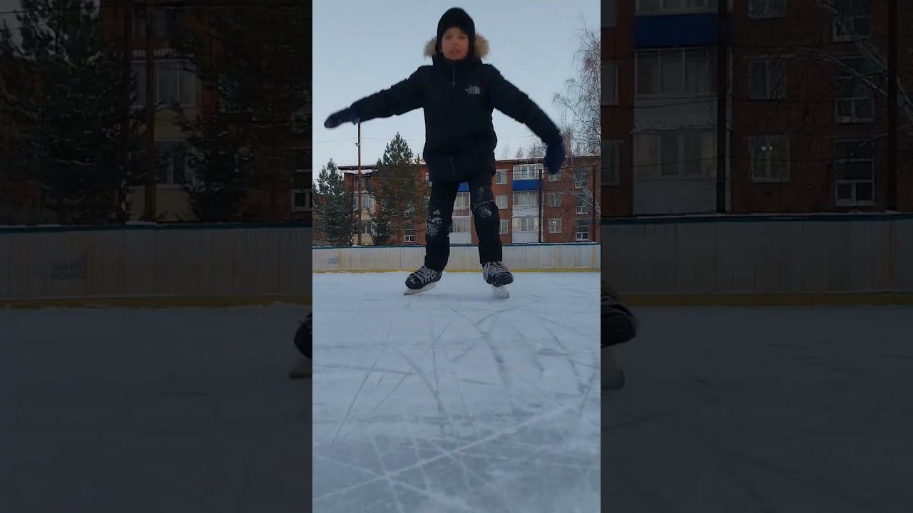 Сыновья укатали на коньках! #левша #зима #анжеросудженск #кузбасс