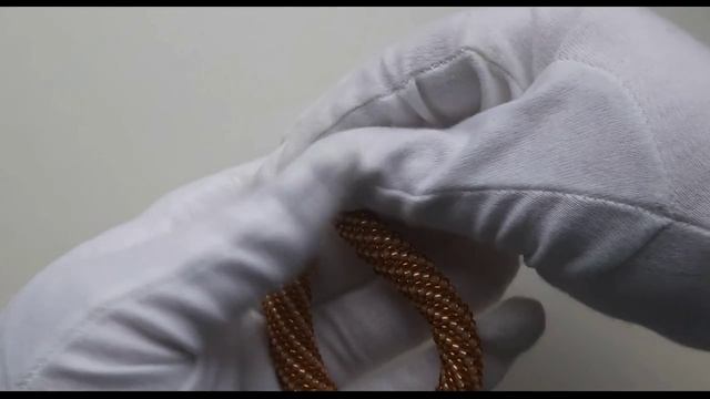 Браслет из бисера : Бежево - коричневый