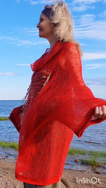 Джемпер-паутинка из мохера "Африка".