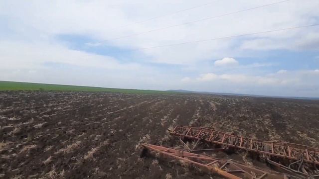 Трактор кировец К-700А культивация паров.