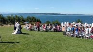 Steilacoom wedding ceremony overlooking the water!