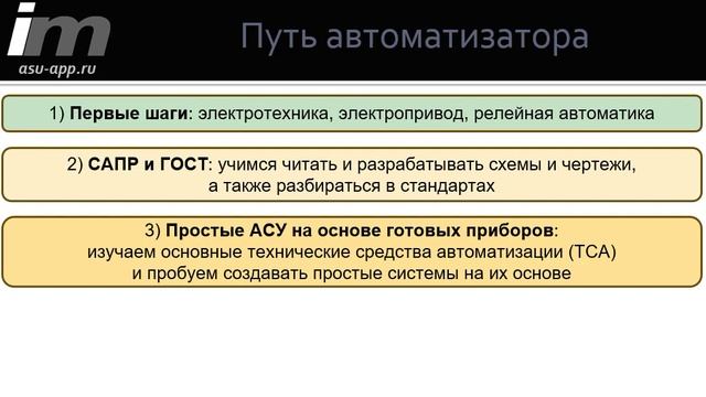 Путь автоматизатора