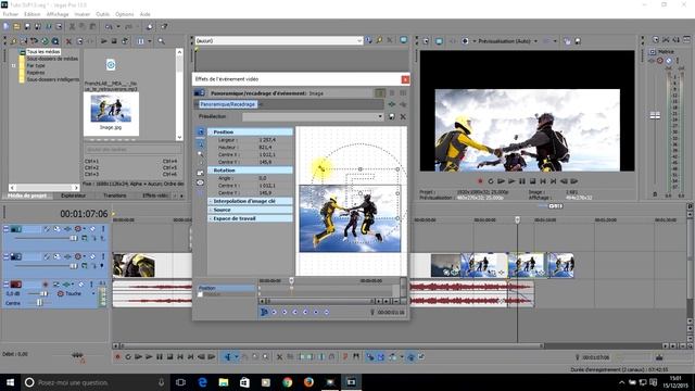 Tuto Vegas Pro 13 -  Recadrer une image