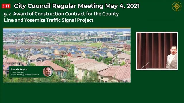 May 4, 2021 Lone Tree City Council Regular Meeting