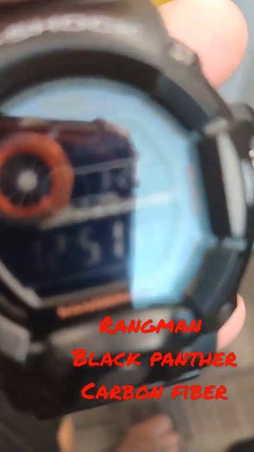 g shock rangeman carbon fiber black panther