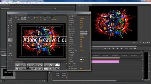 Adobe Premiere CS6 - Lesson #2 - Add text to our composition