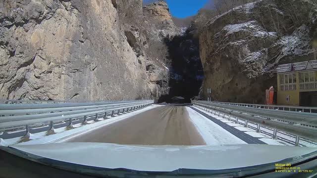 Дорога от Чегемского ущелья до Чегета.  Кабардино-Балкария.