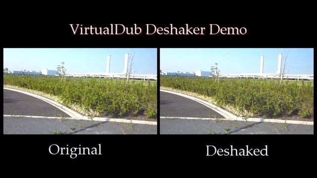 VirtualDub Deshaker demo