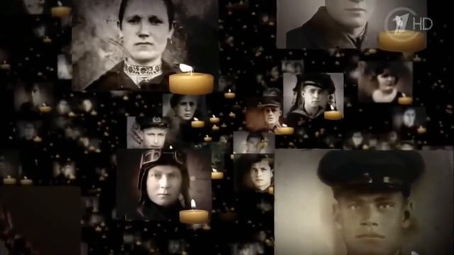 Футаж Минута Молчания // 9 мая
