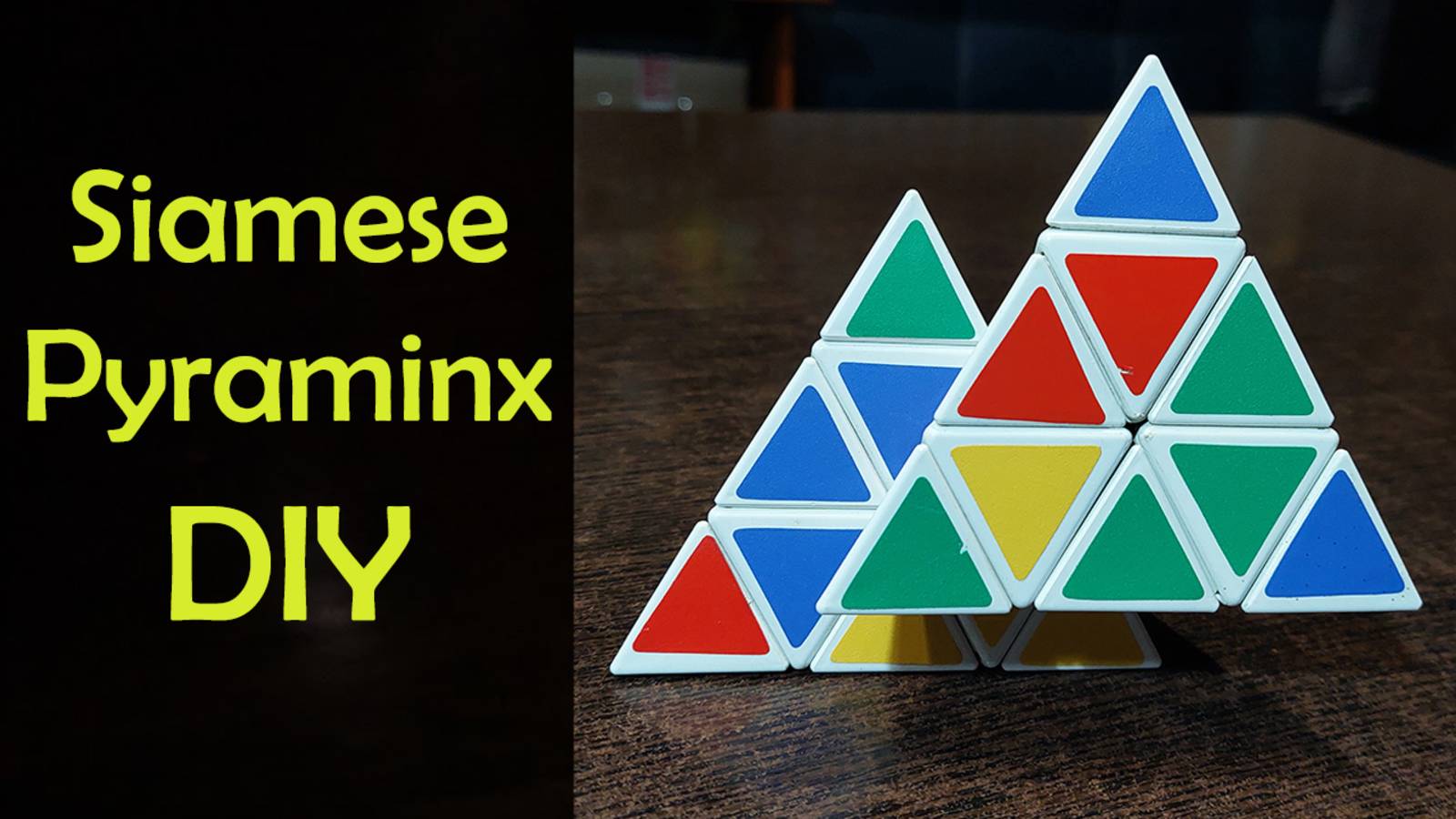 Как сделать Сиамские Пирамидки | | How to Make a Siamese Pyraminx | Build Video | DIY
