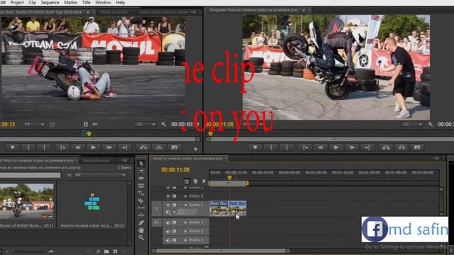 How to reverse video on premiere pro cs6/safin s. iqbal