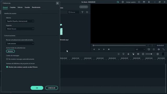 Cambio de idioma en filmora 10 (2021)