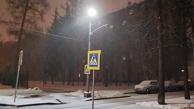 Ночной снегопад