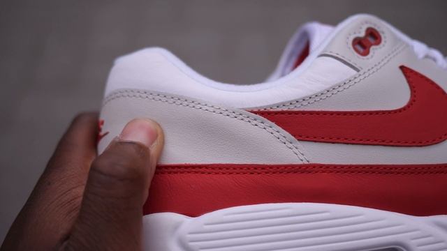 Air Max 90/1 Quick Look & On Feet (White + University Red)