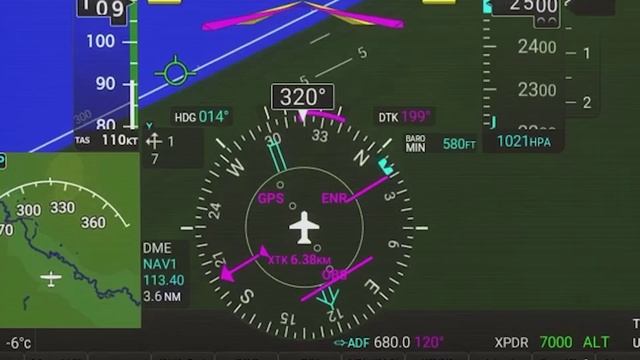 DA40 NG / Видео 10. Полет по кругу и заход по ILS