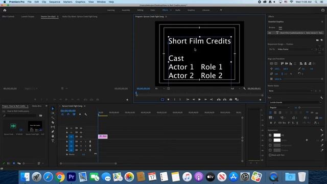 How to Make Rolling Credits in Adobe Premiere Pro 2020