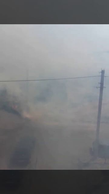 Пожар в Сорочинске на улице Зеленой