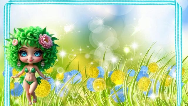 Футаж детский цветы
