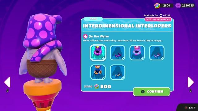 Fall Guys Item Shop 10/5/2022 Su-purr Squad and Interdimensional Interlopers