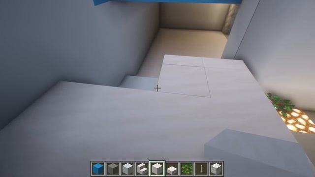 How to build a modern blue house in minecraft