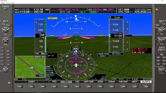 DA40 NG / Видео 2.2. Информация на PFD (часть 2)