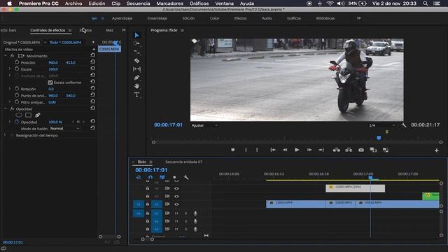 FLICKER EN PREMIERE PRO