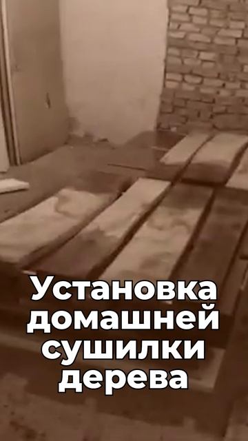 Установка домашней сушилки для древесины!