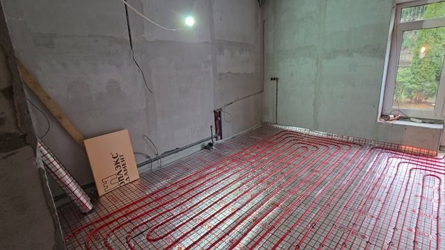 Теплый пол и водоснабжение. Завершили второй этап работ.