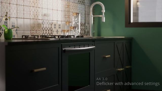Twinmotion anti aliasing flickering fixed in DaVinci resolve