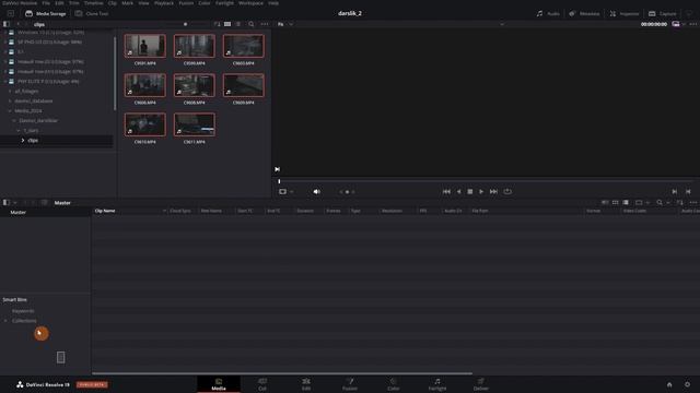 DAVINCI RESOLVE LOYIHANI TOG'RI SHAKLLANTIRISH VA TASHKILLASHTIRISH, SMART BIN, POWER BIN HAQIDA