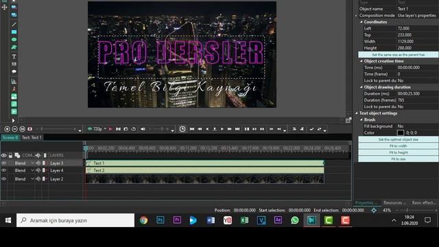 Vsdc Video Editor Neon Yazı nasıl Yazılır Neon Effects